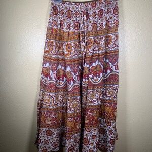 Vintage boho hippie maxi skirt
